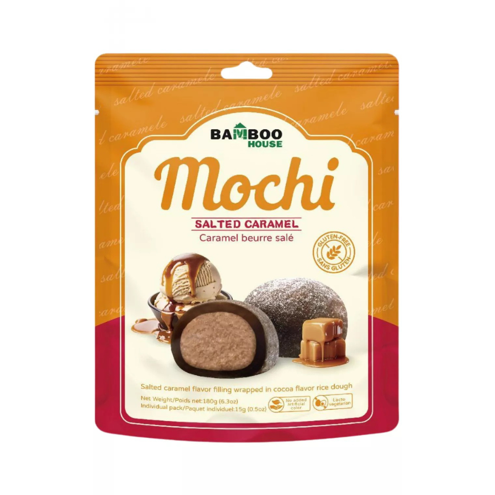 Salted Caramel Flavor Mochi   180gr