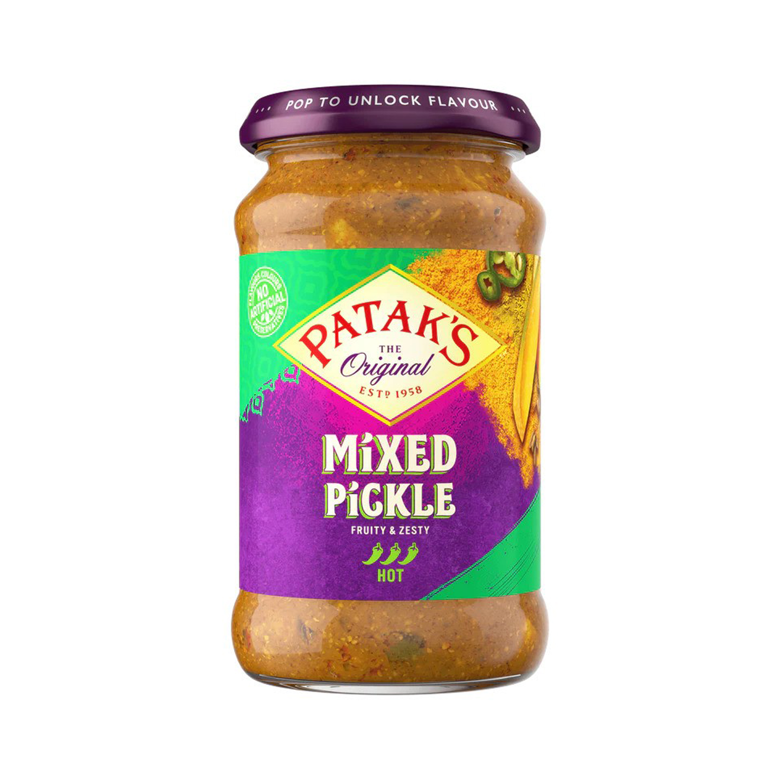 Pickle Fruit, Mixed, Vegetables, Very Hot  283gr