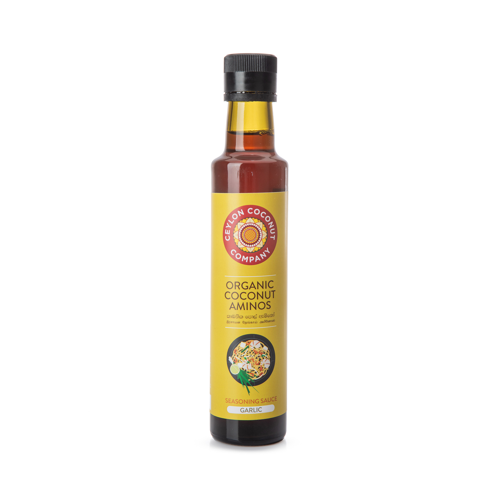 Seasoning Sauce Coconut Aminos, Garlic, Gluten Free, Organic  250gr/250ml