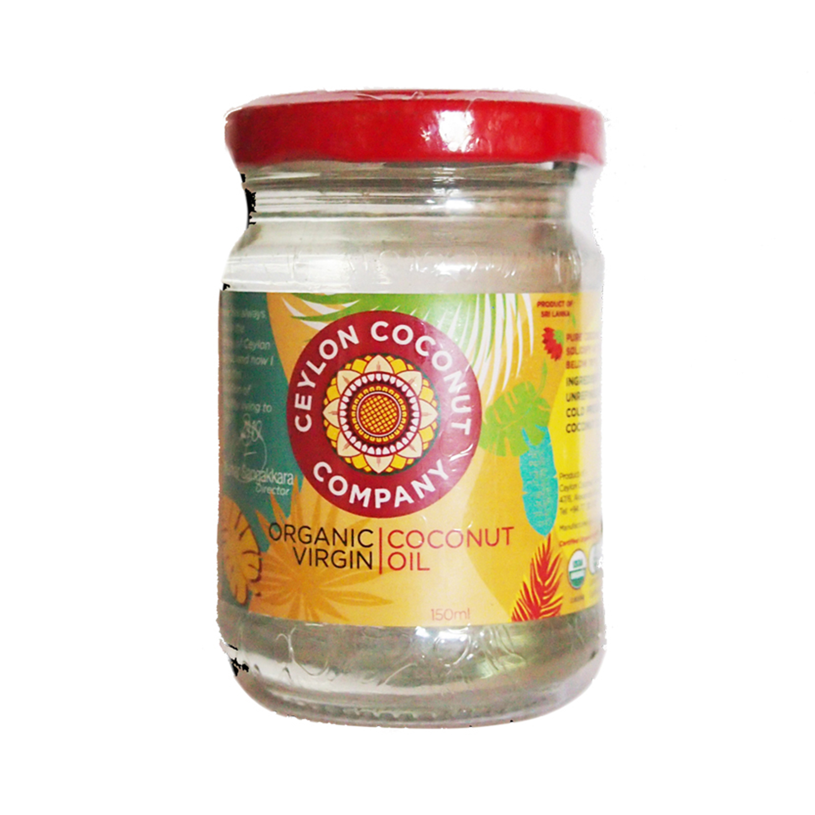 Coconut Oil Gluten Free, Organic, Virgin  150gr/150ml