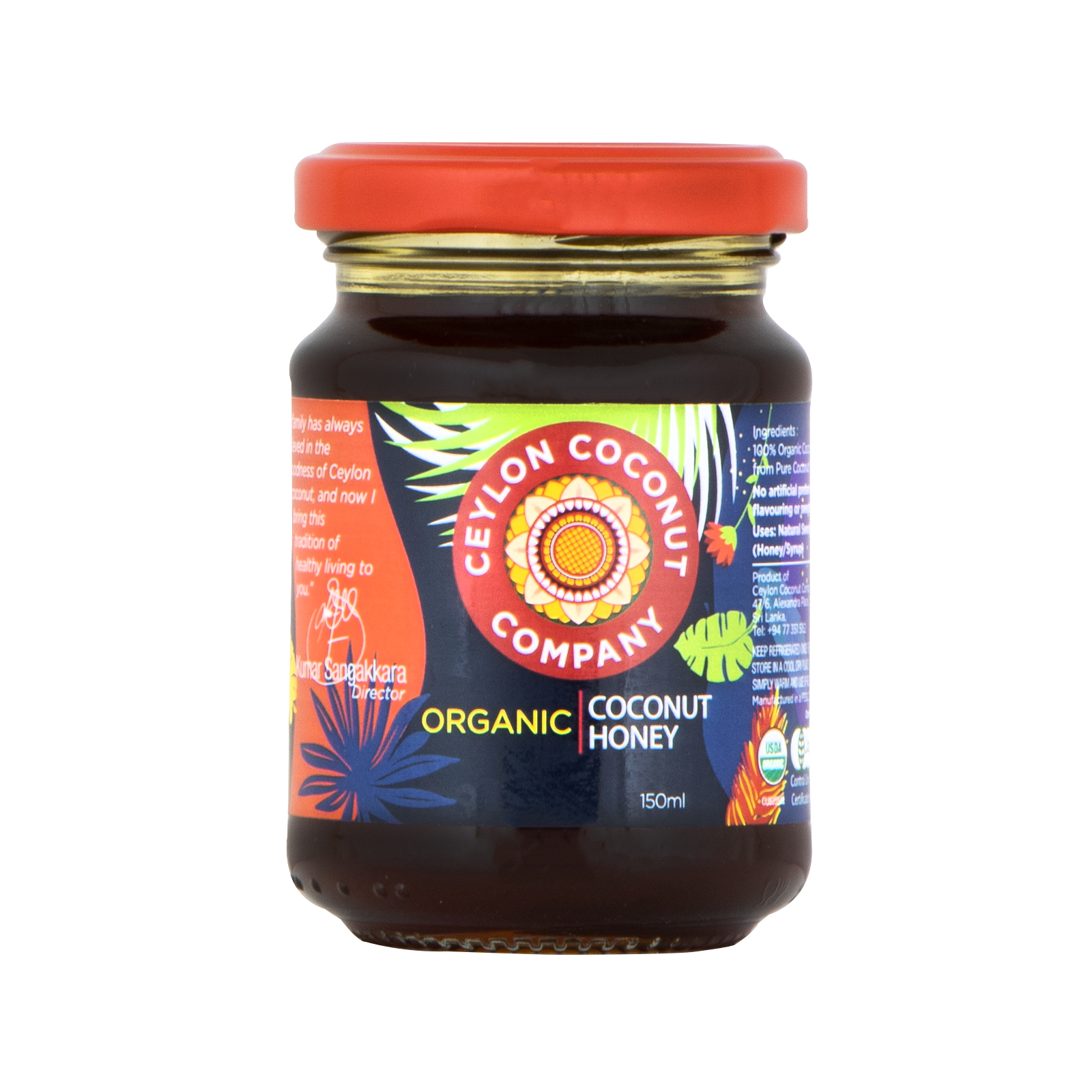 Coconut Honey Gluten Free, Organic  150gr/150ml
