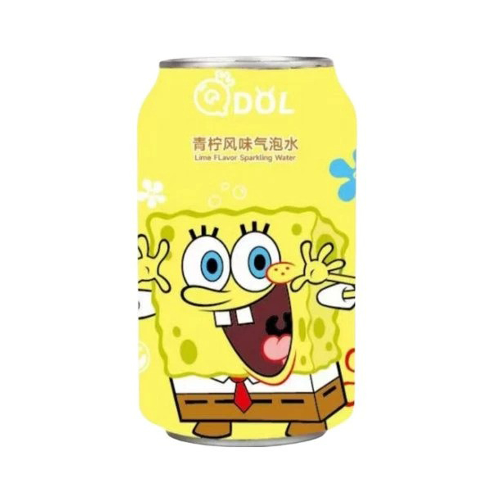 Sparkling Drink Lime Flavor Squarepants Spongebob 330gr/330ml