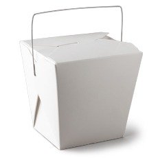 Food Container Take Away White  1pc