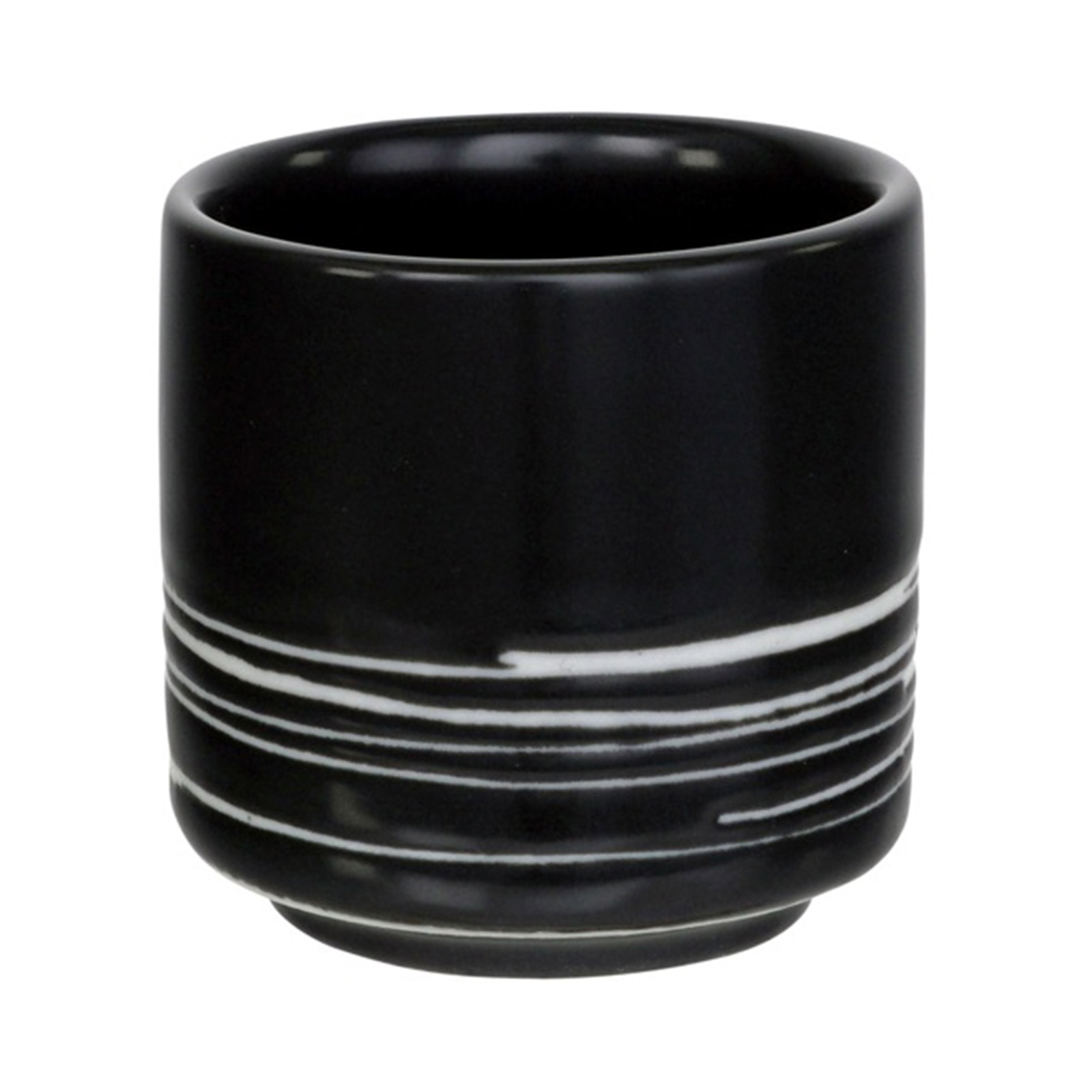 Sake Cup Black Maru Series 24/288, 4.5x5cm, 50ml 1pc