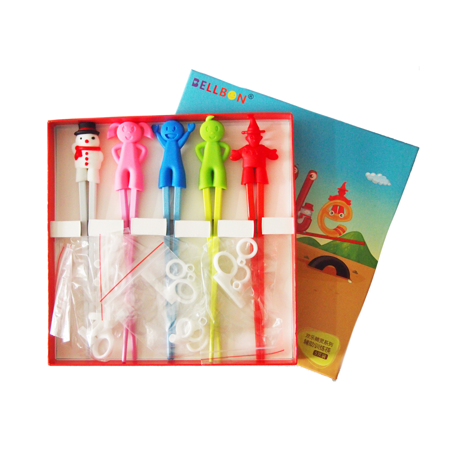  Chopstick Happy Spirits, Helper 5pairs 1set