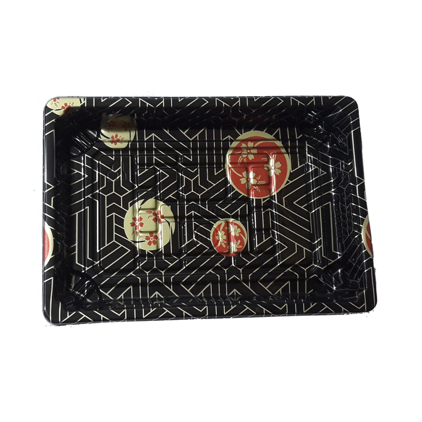 Sushi Take Away Box, Flower 163*115*20mm, 50pcs/set, Fh-08 1set