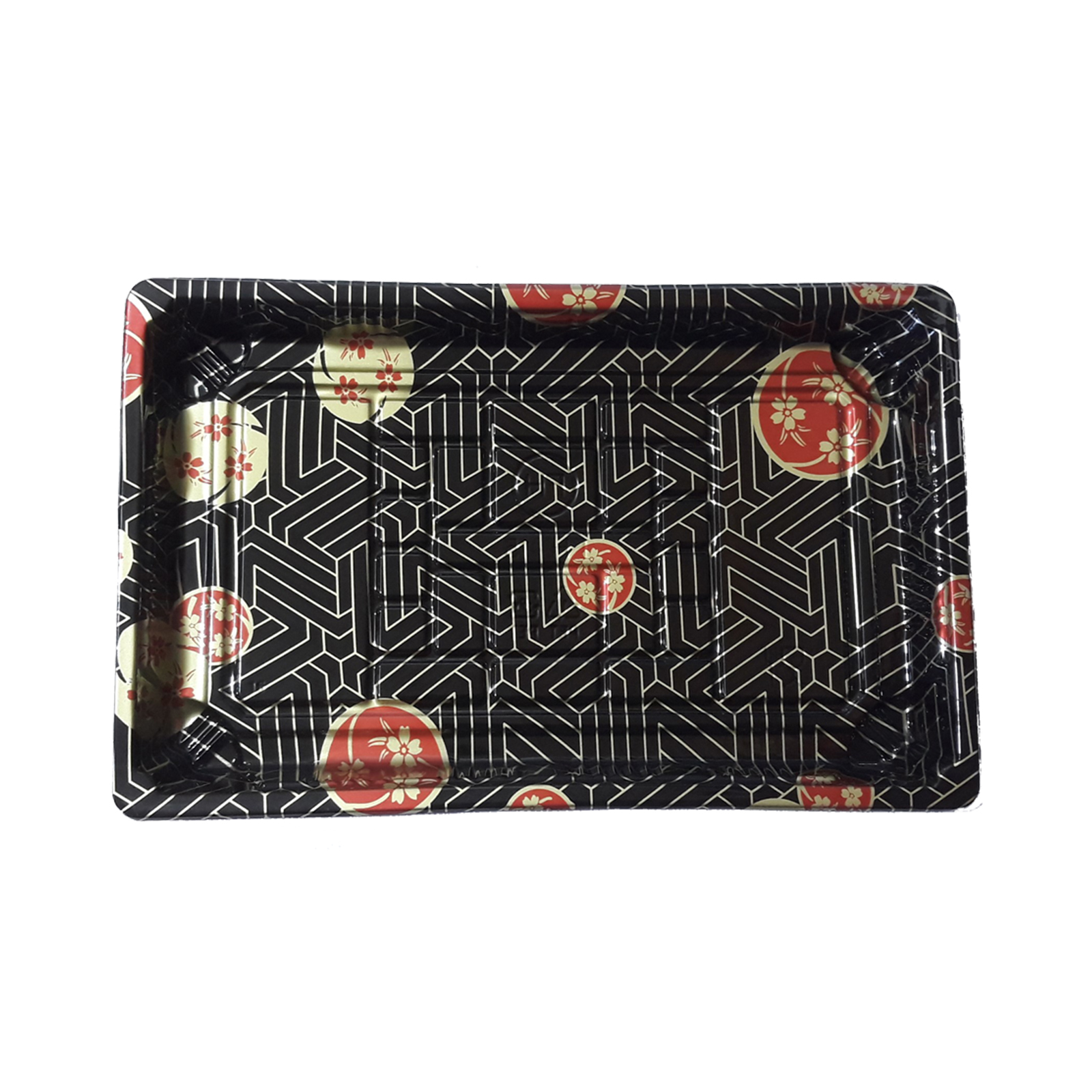 Sushi Take Away Box, Flower 220*135*20mm, 50pcs/set, Fh-15 1set