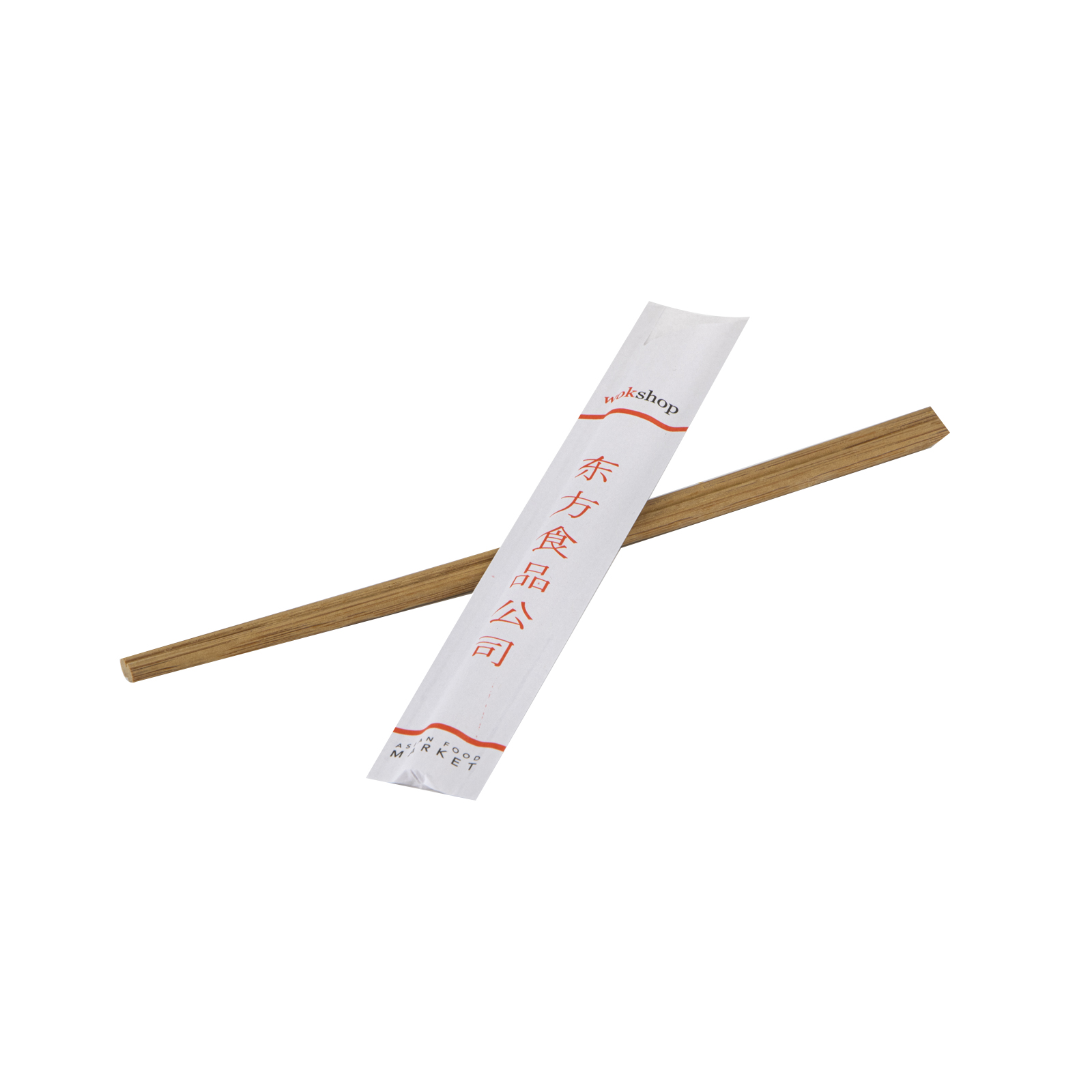Bamboo Chopstick Attached, Carbonized, Japanese Style 10prs, 21 Cm, Open Paper Bag 1set