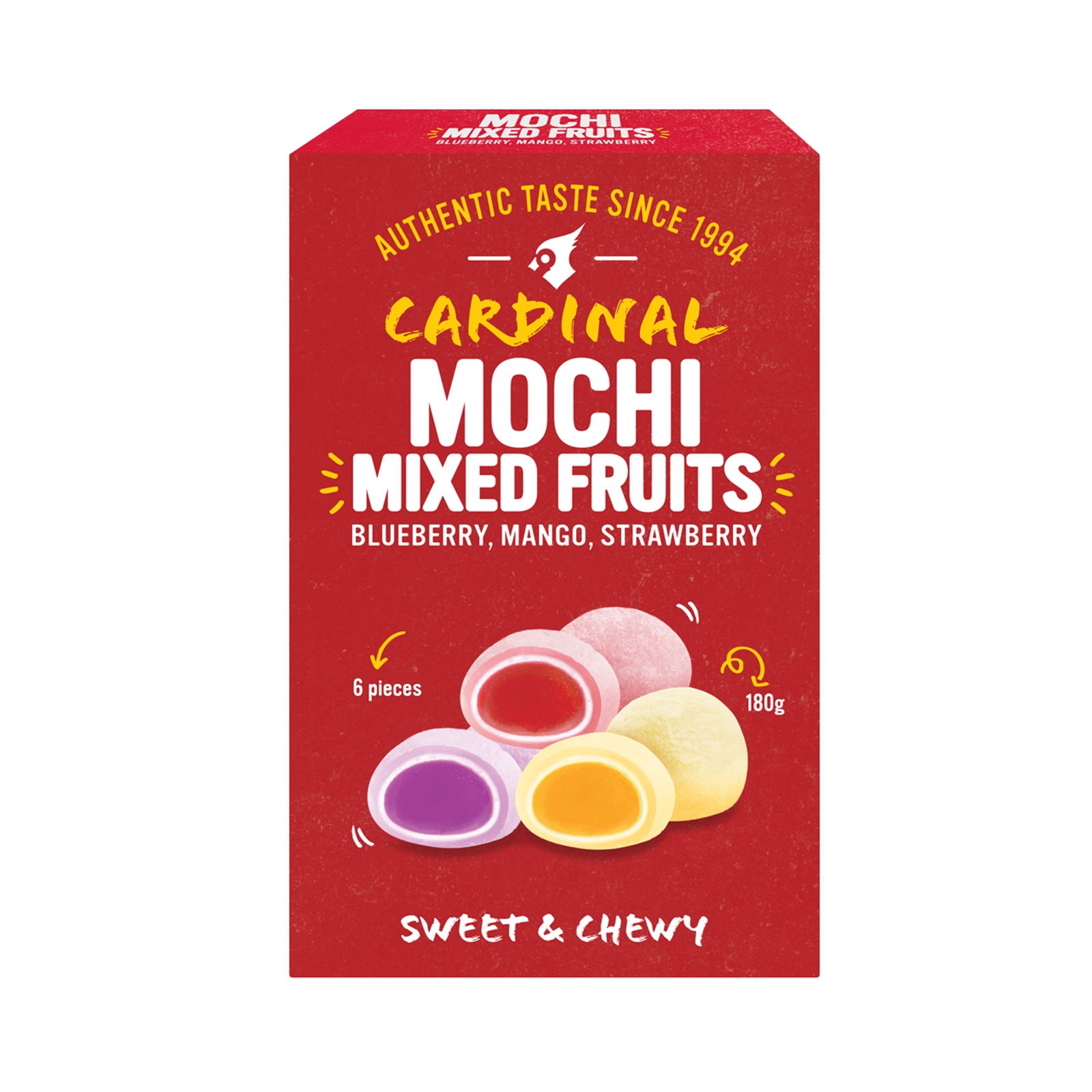Mixed Fruits Mochi (Strawberry. Mango. Blueberry) (6 Pcs) 180gr