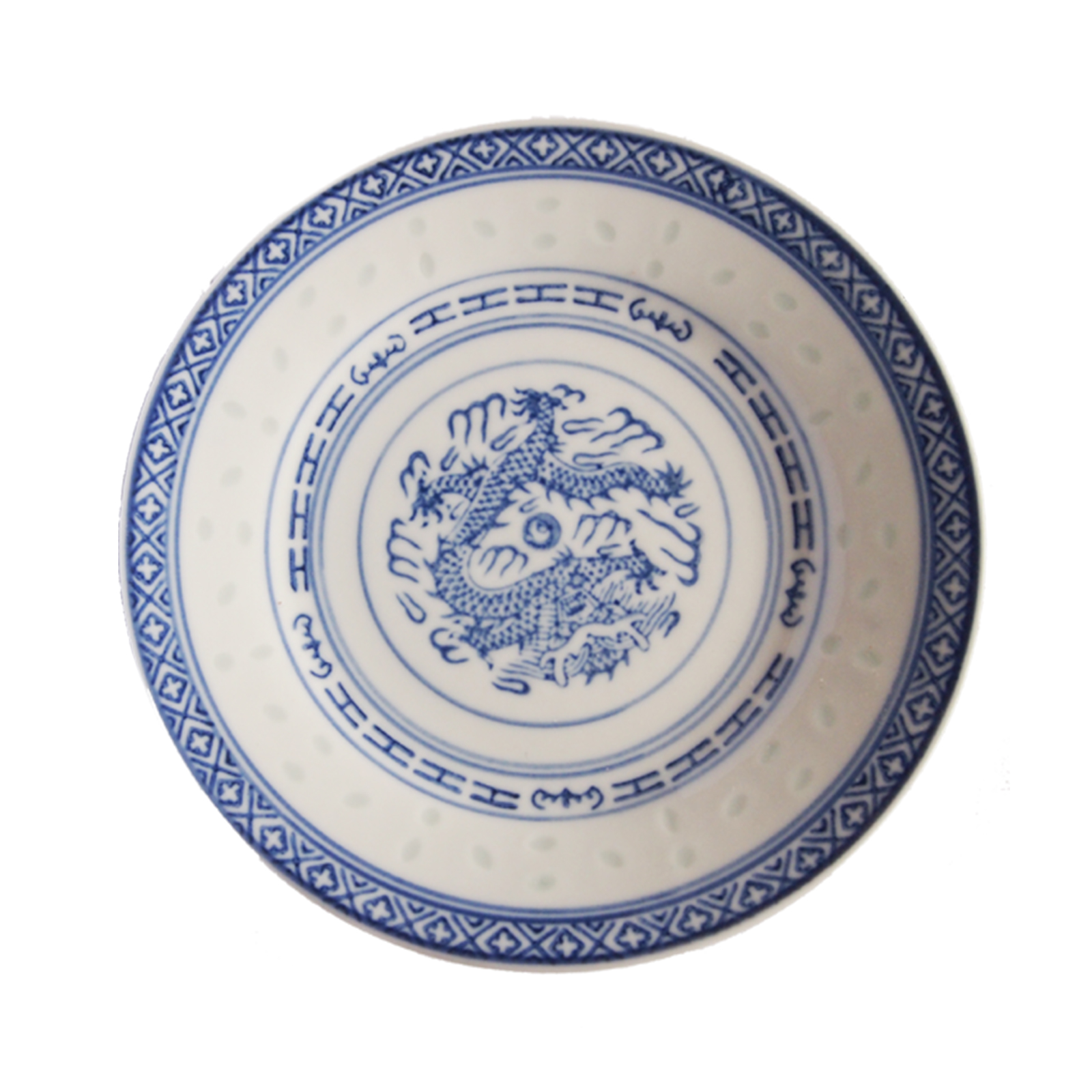 Meat Plate Blue-white 15cm 1pc