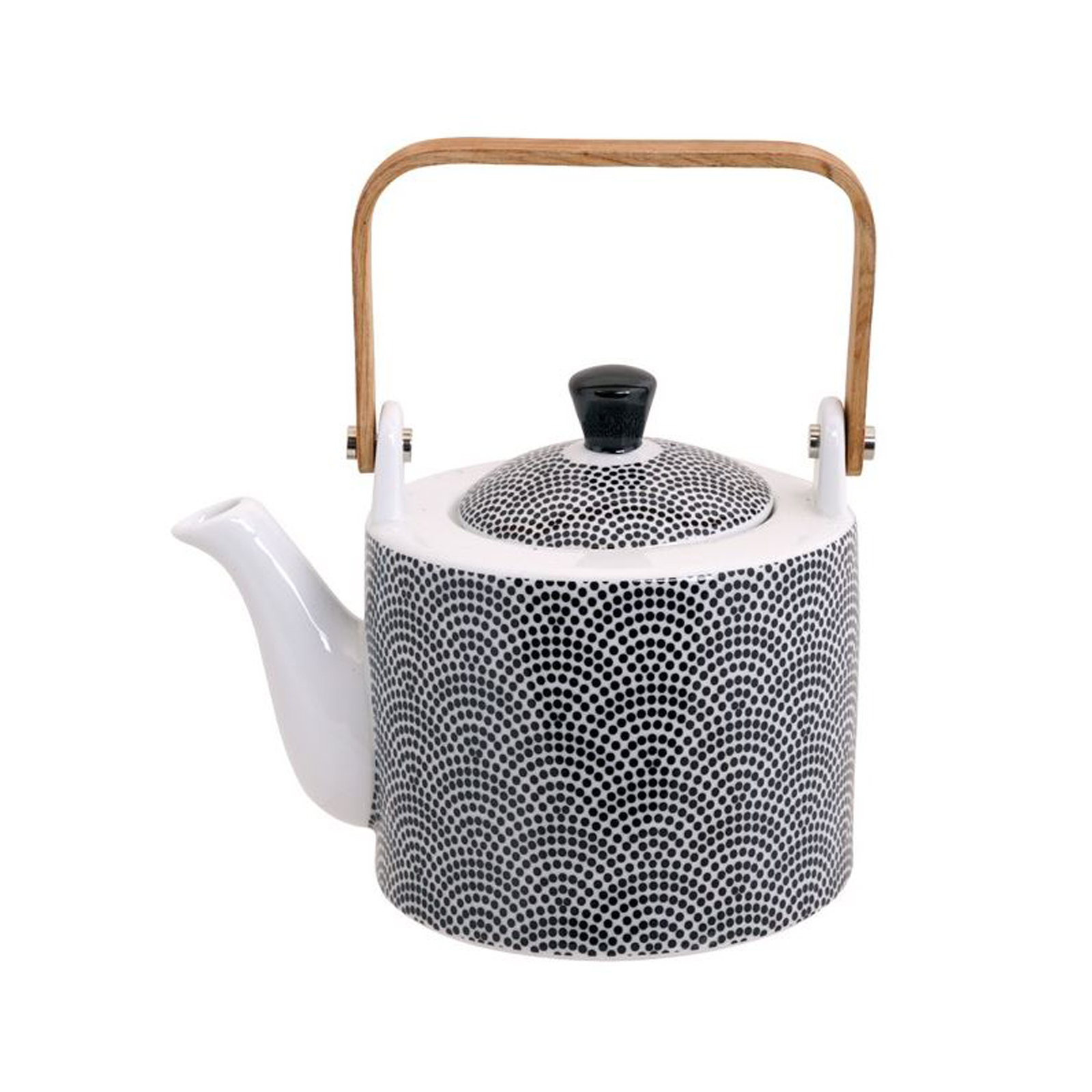 Nippon Black Teapot Dot 0.8l 1pc