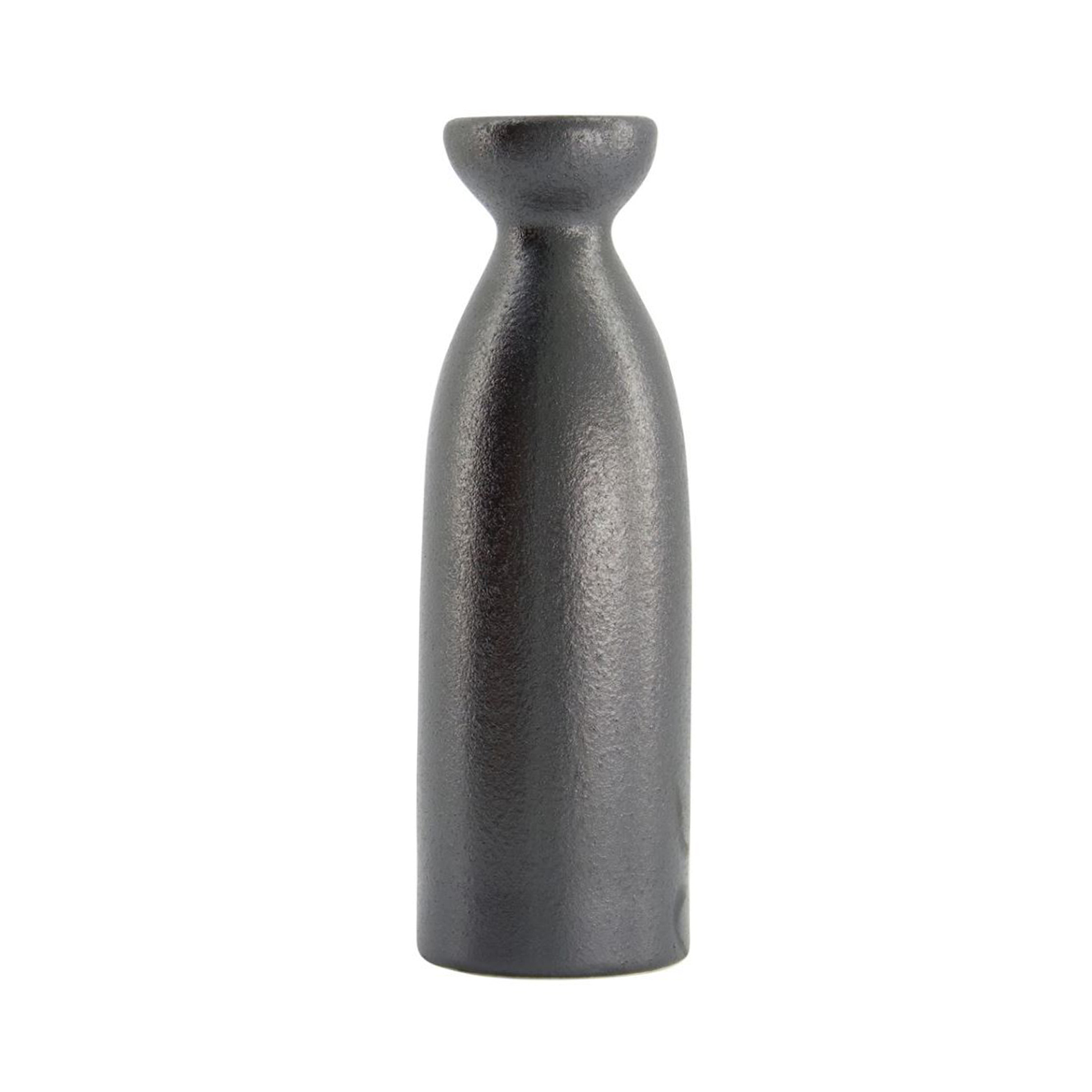 Yuzu Black Sake Bottle Matte Black  17.5cm 220ml 1pc