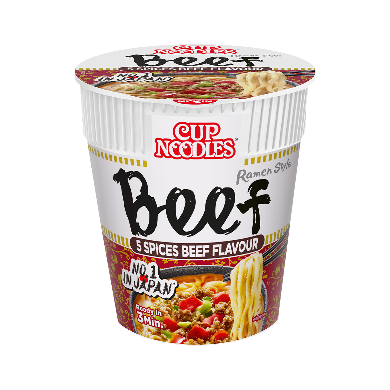 Five Spices Beef Instant Noodle  Cup 64gr