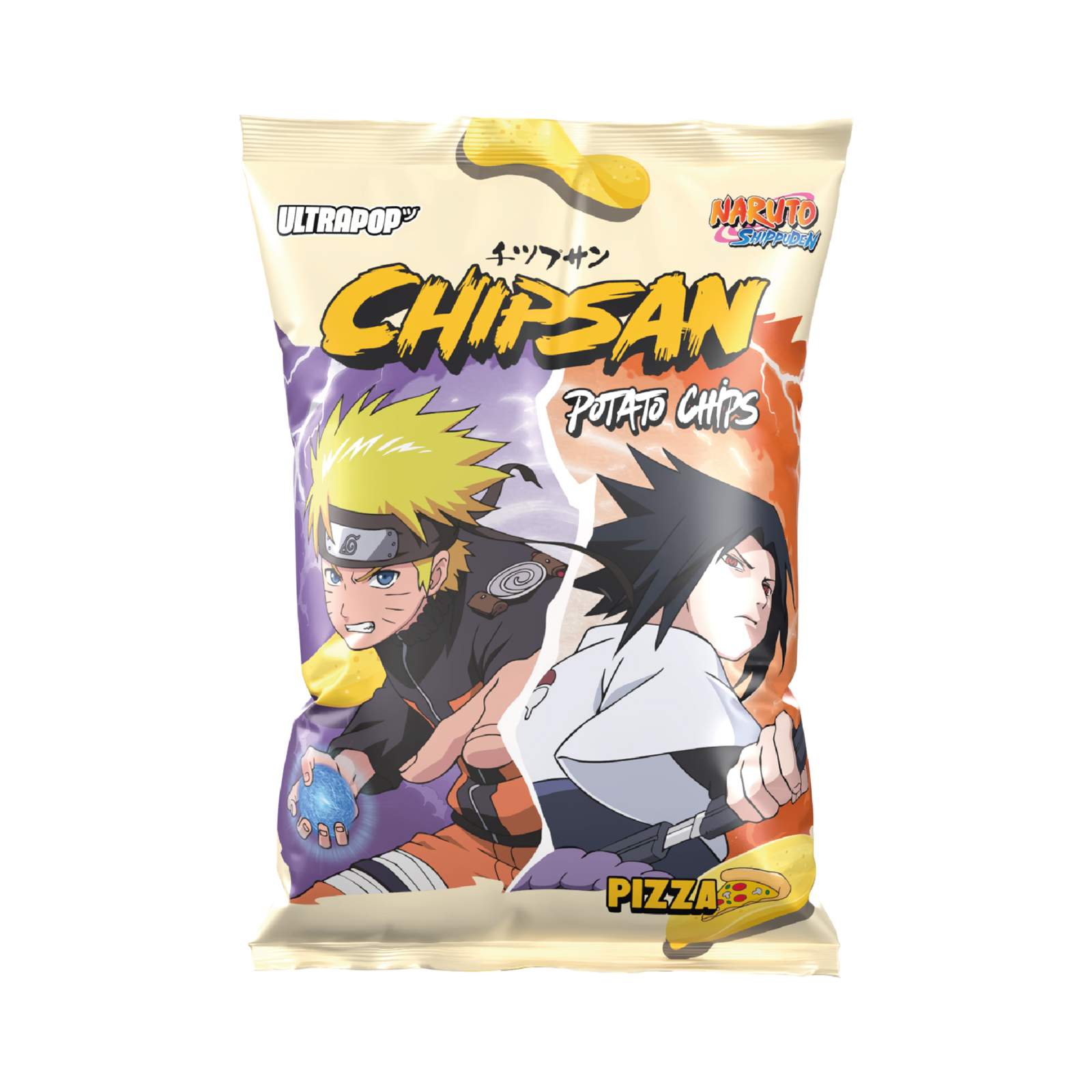 Potato Chips Chipsan Pizza Naruto Naruto Vs Sasuke  110gr