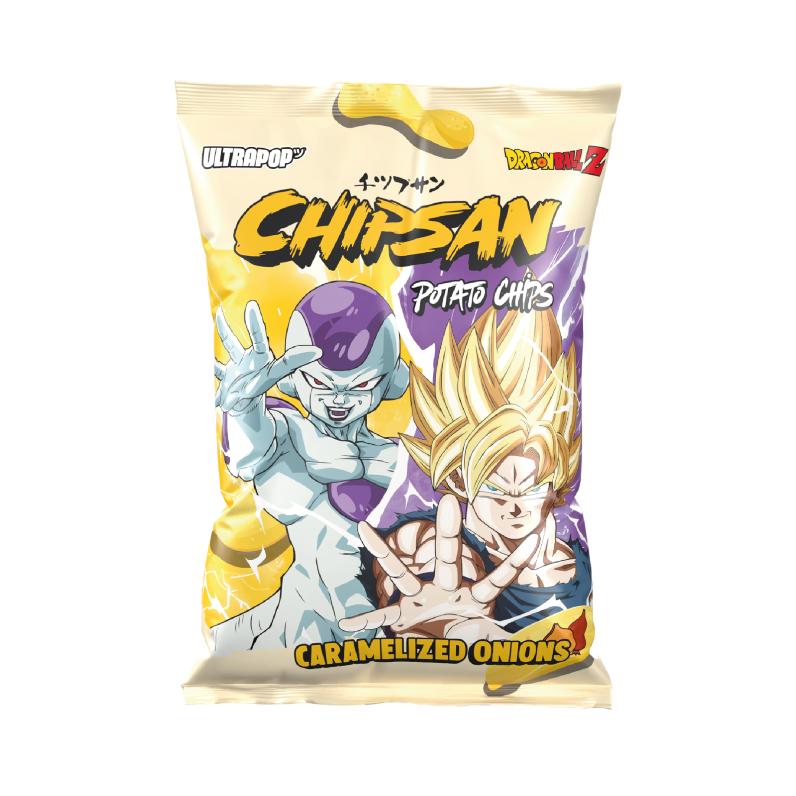 Potato Chips Chipsan Caramelized Onions Goku Vs Freezer Dbz  110gr