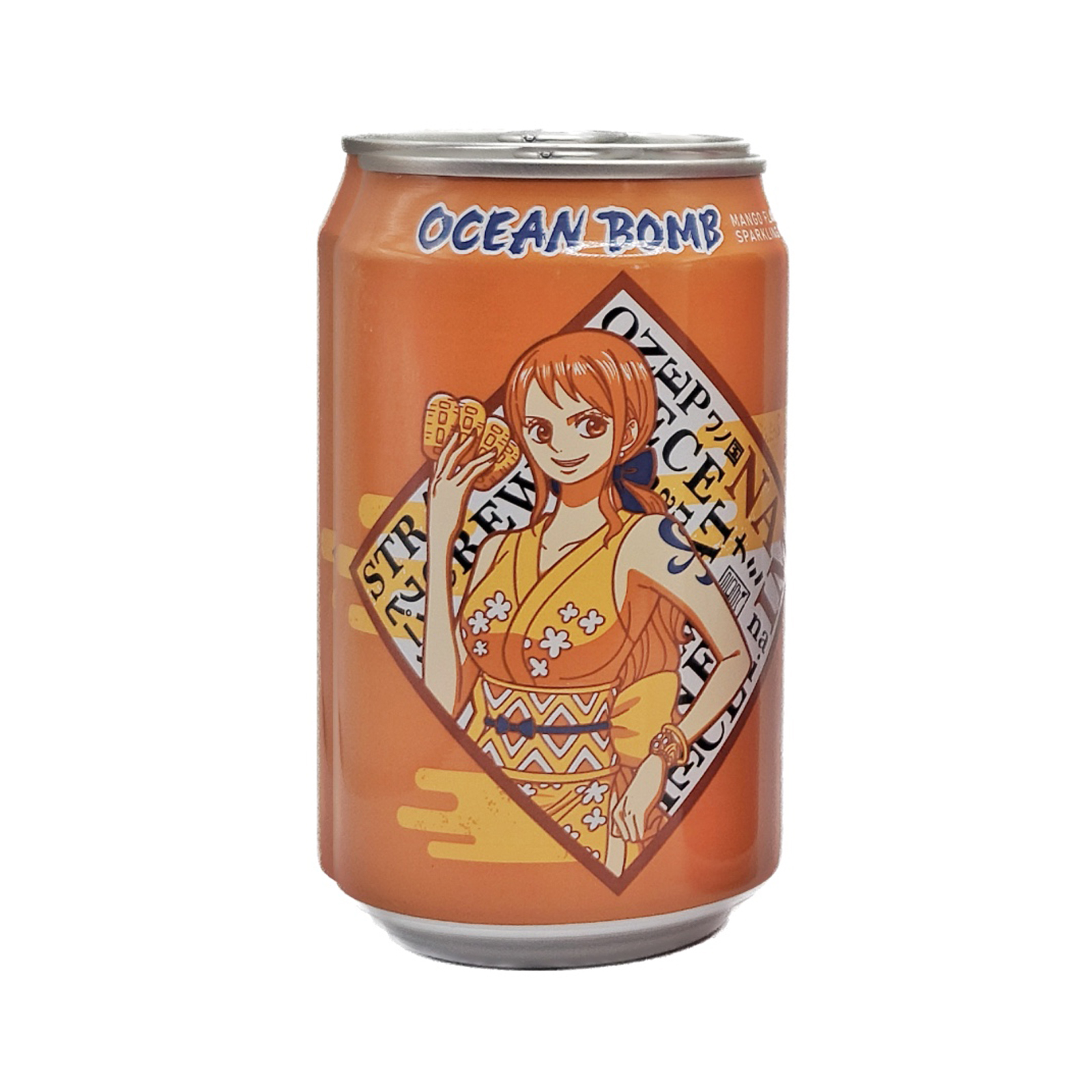 Sparkling Water Mango Flavor, One Piece Nami  330gr/330ml
