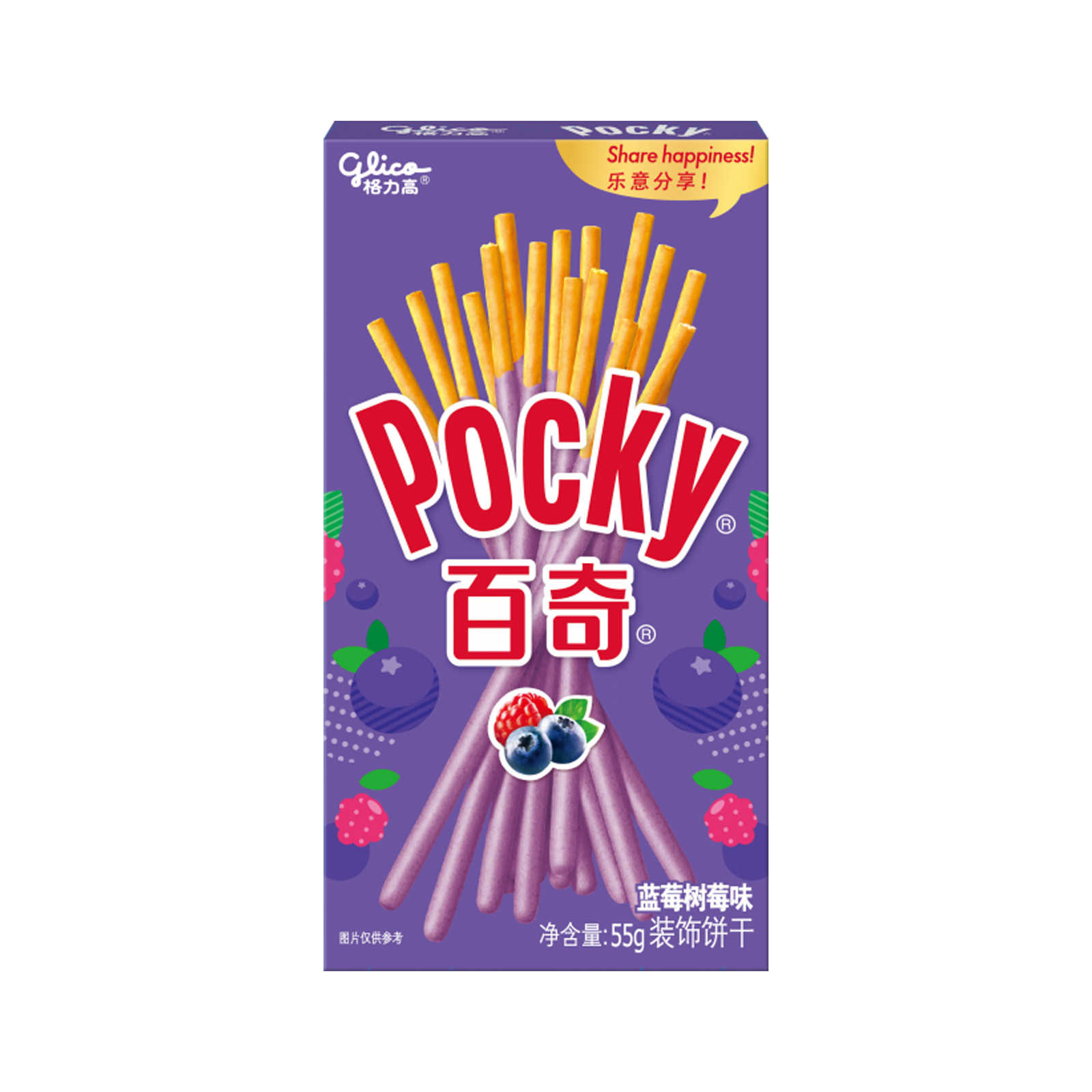 Blueberry & Rasberry Flavor Biscuit Stick  55gr