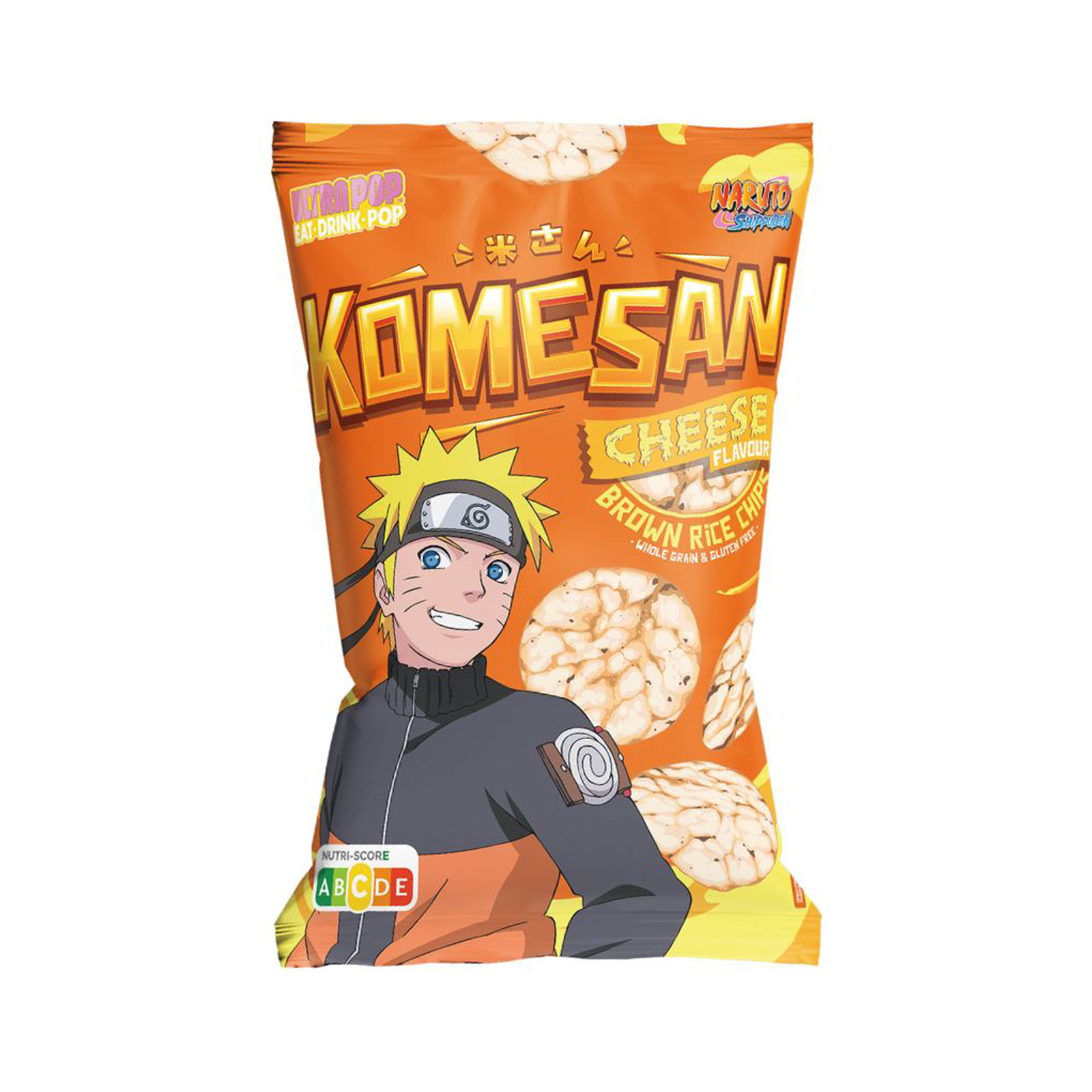 Brown Rice Chips Komesan Cheese Naruto  60gr