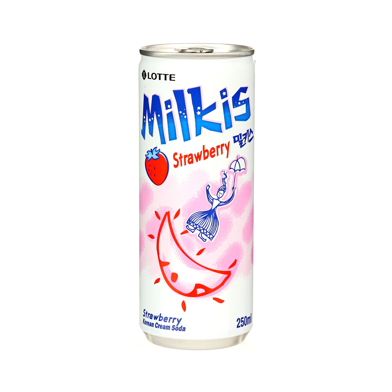 Milkis Soft Drink Strawberry Can  250gr/250ml