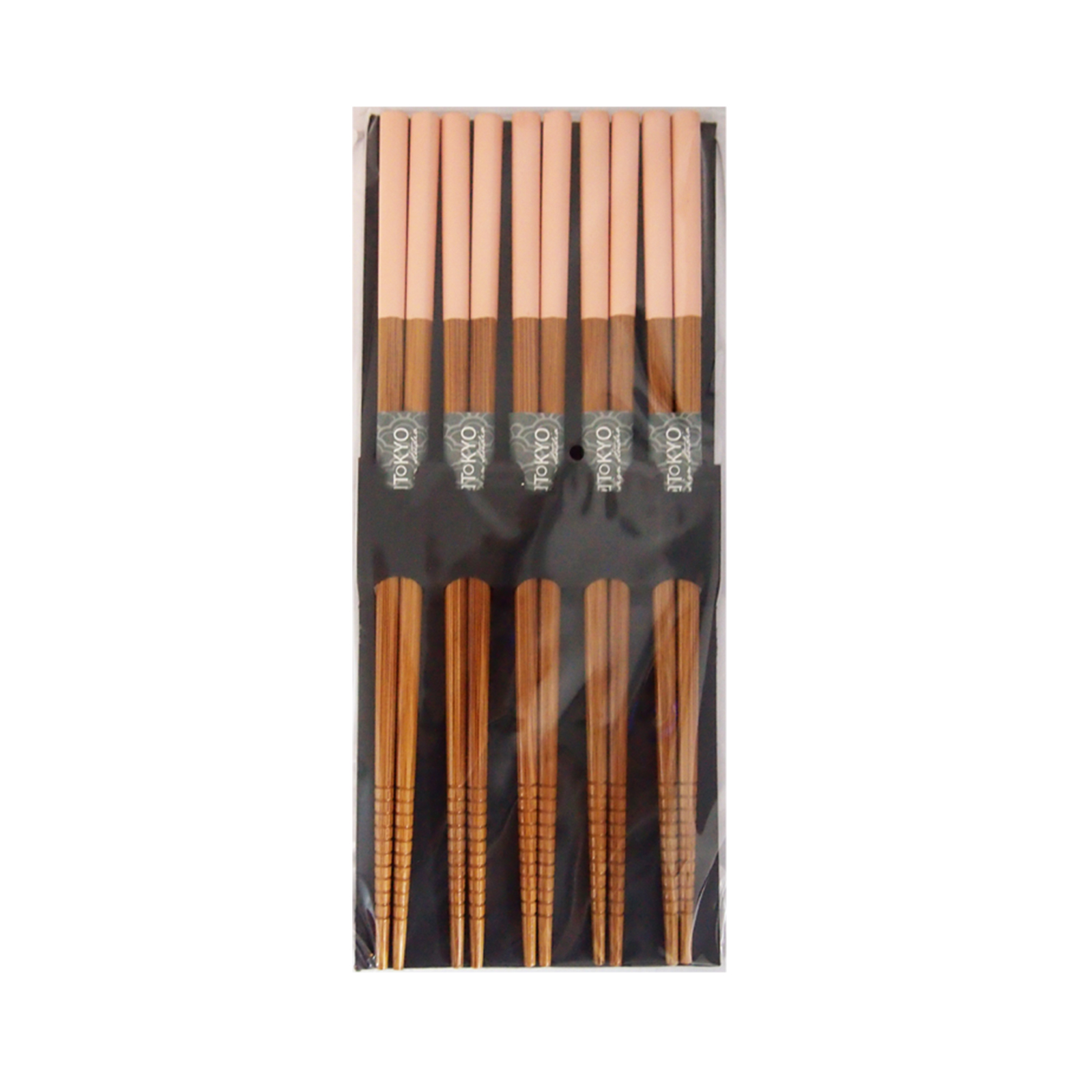 Bamboo Chopstick Pink Set/5 1set