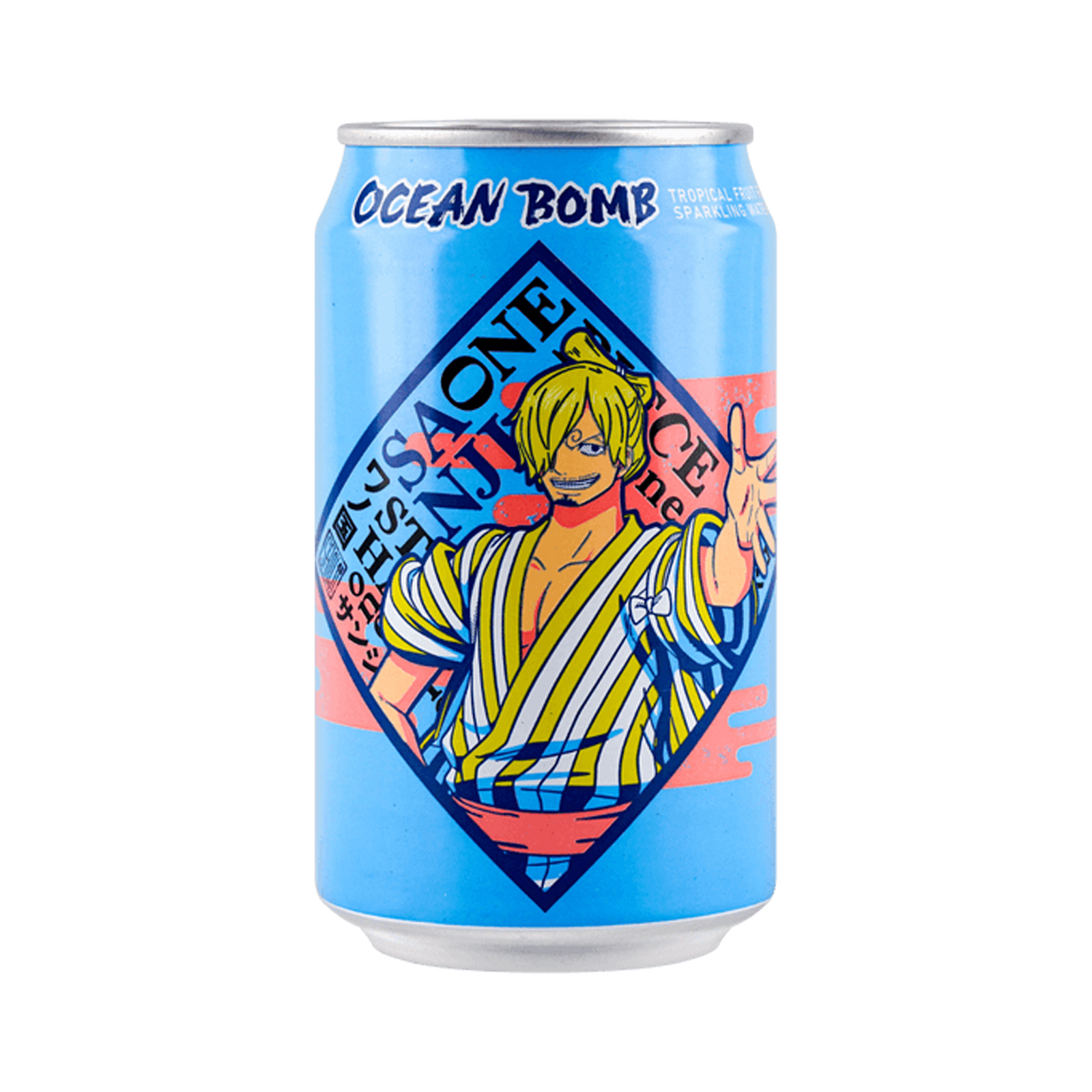 Sparkling Water One Piece Sanji, Tropical Fruit  330gr/330ml