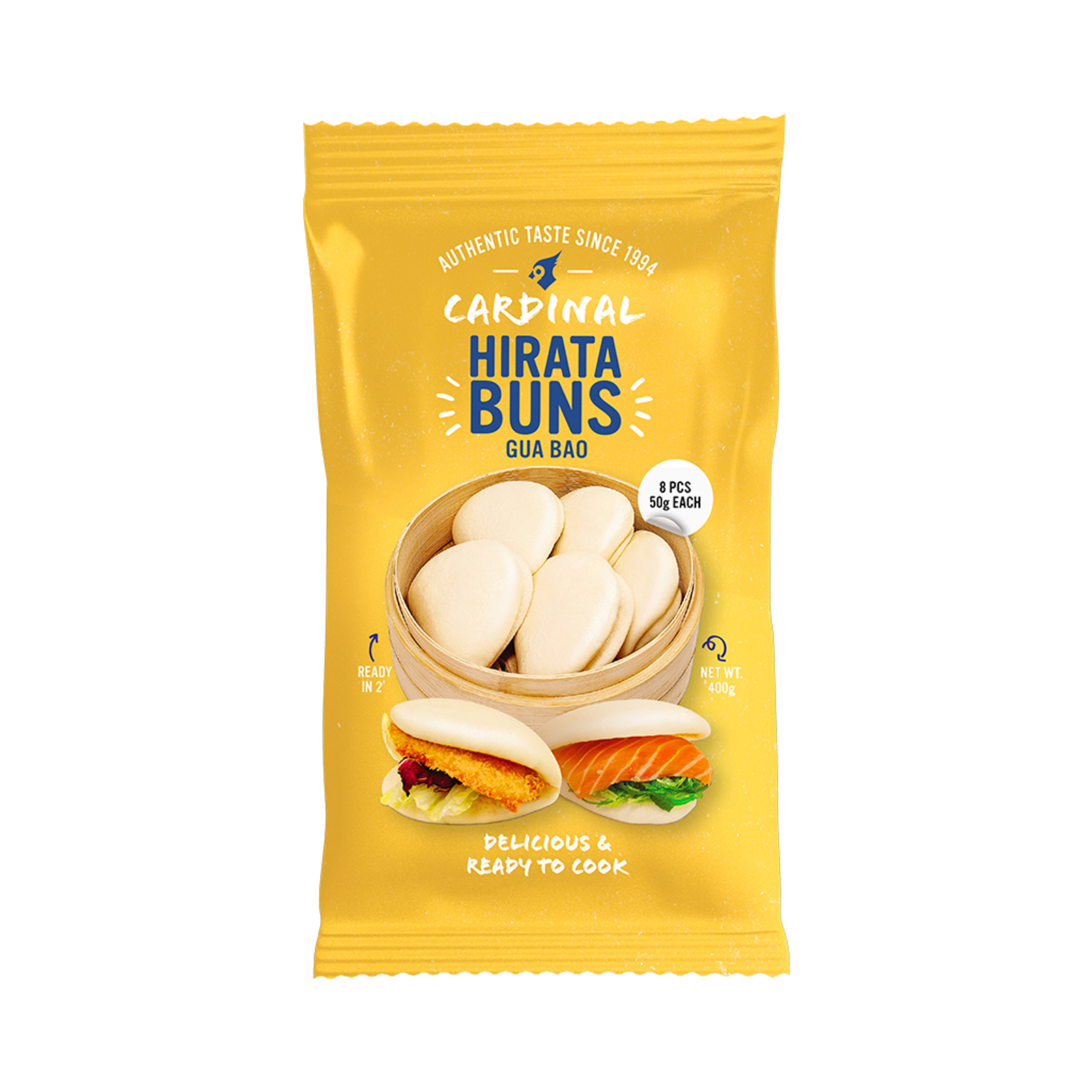 Hirata Buns (Bao) Pastry  8x50gr 400gr