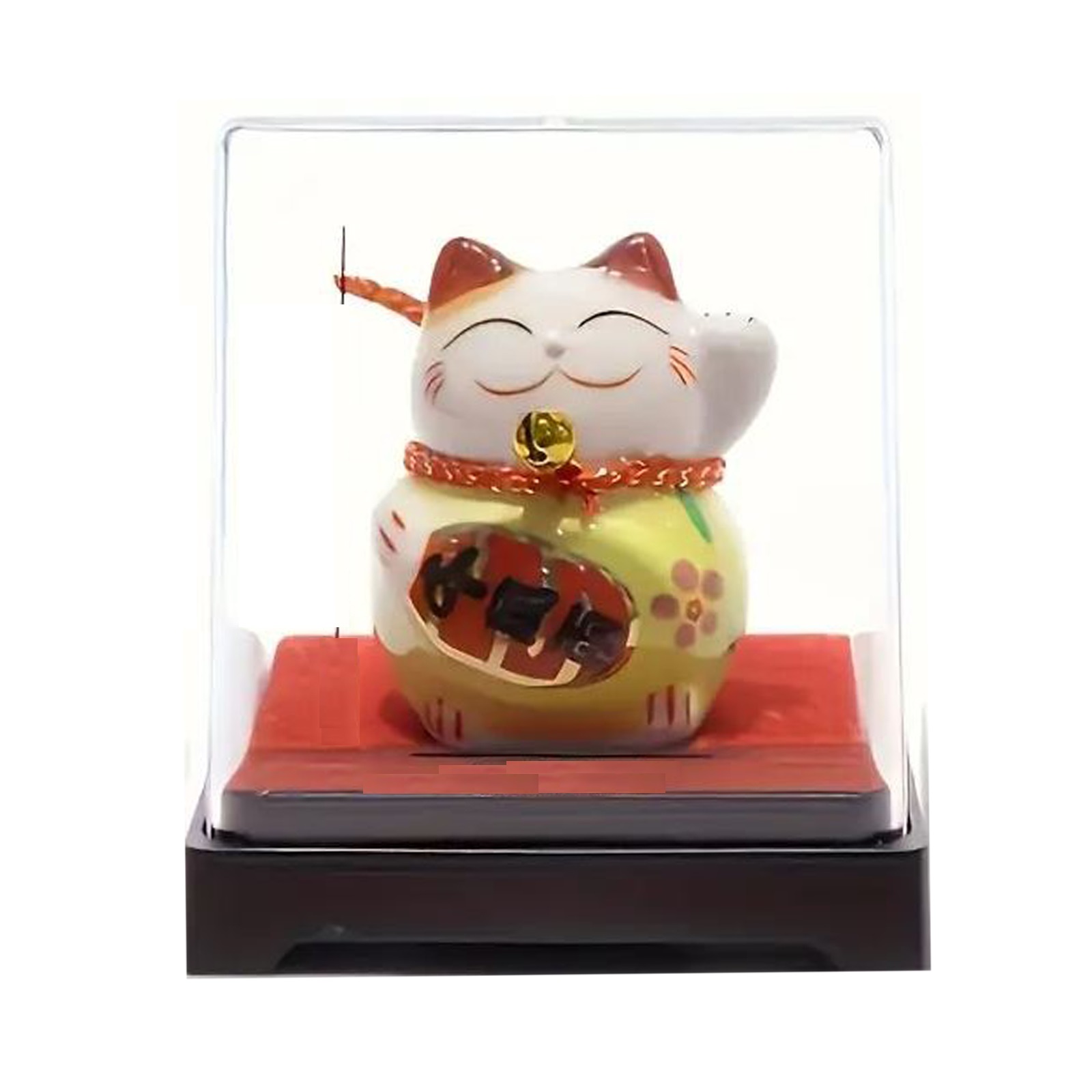 Lucky Cat In Box Yellow  1pc
