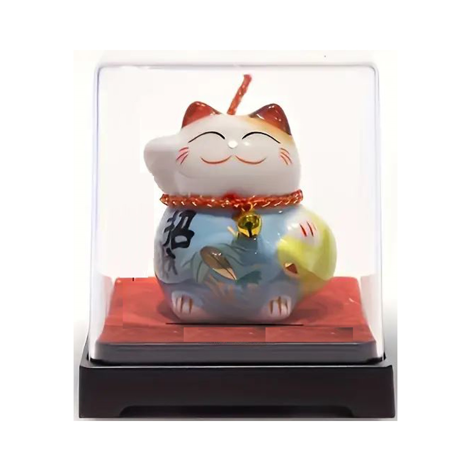 Lucky Cat In Box Blue  1pc