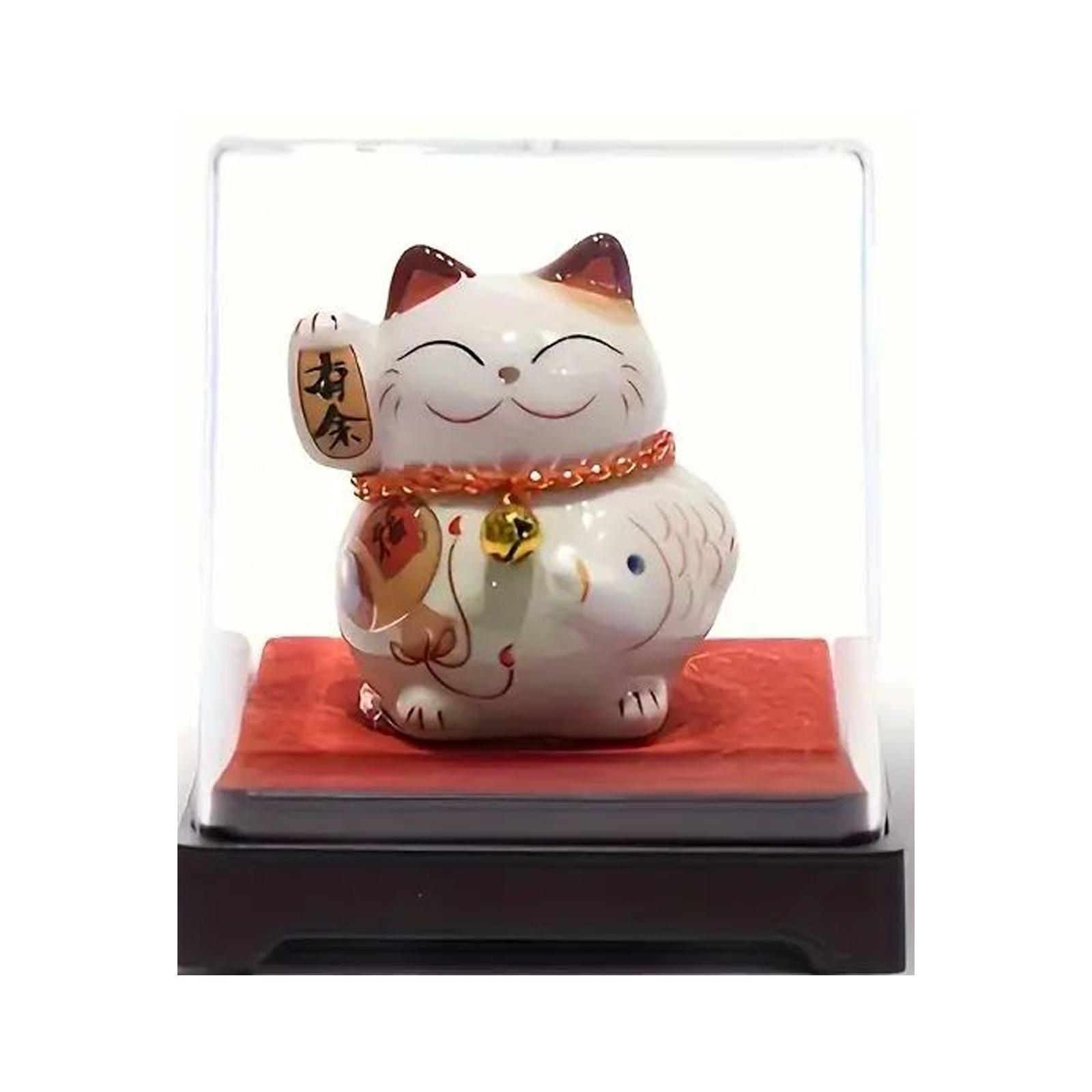 Lucky Cat In Box White  1pc