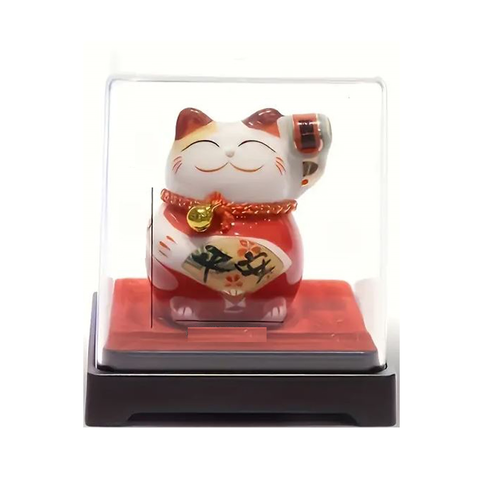 Lucky Cat In Box Red  1pc