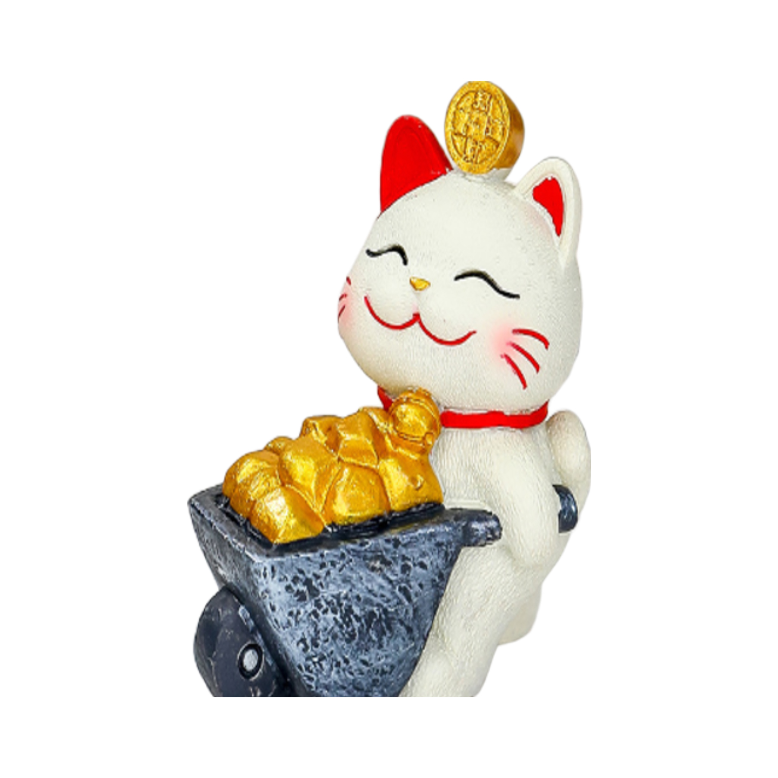 Fortune Cat Fu Dou Jin 5.2x3.2x5.7cm 1pc