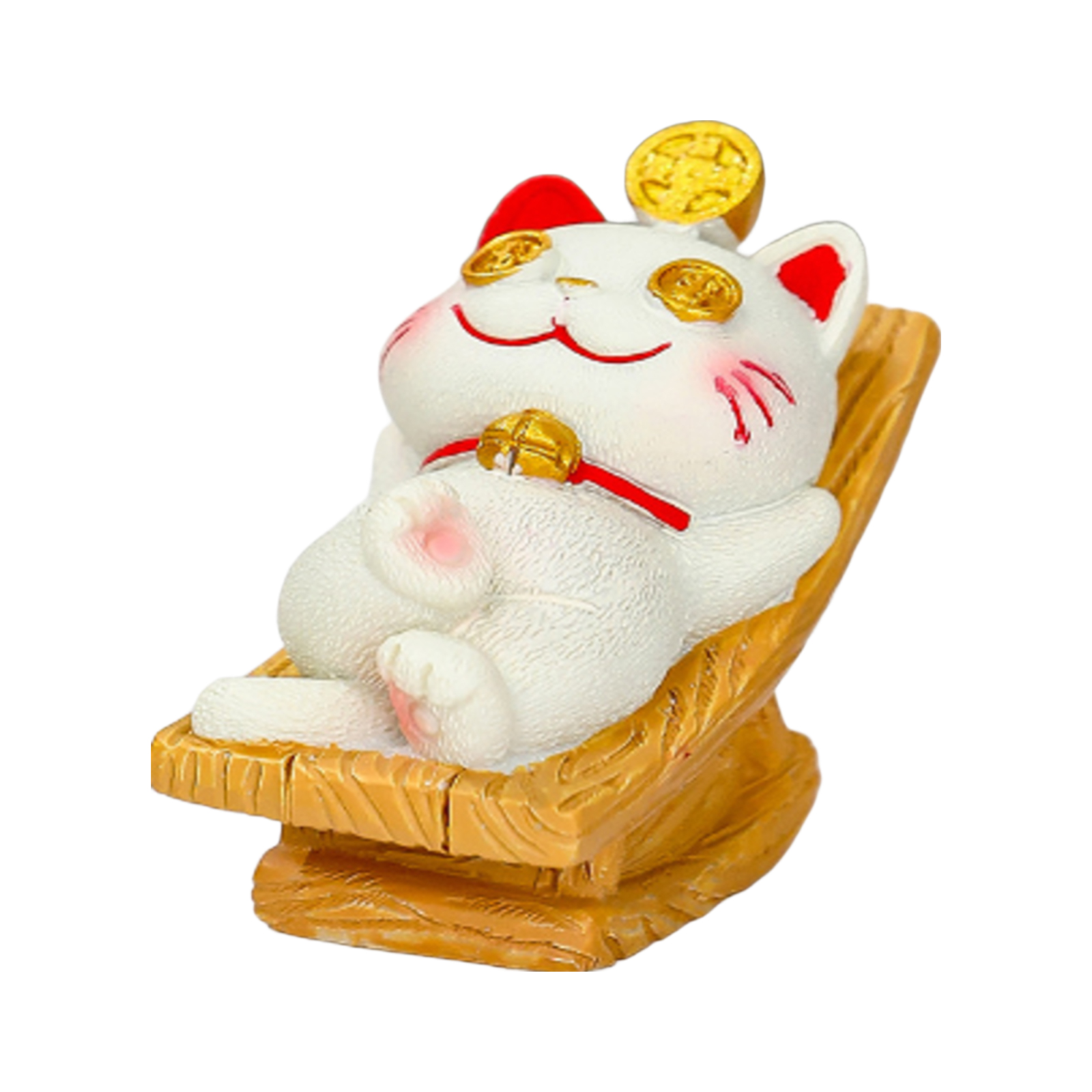Fortune Cat Tang Zhuan 3x6.2x5.2cm 1pc