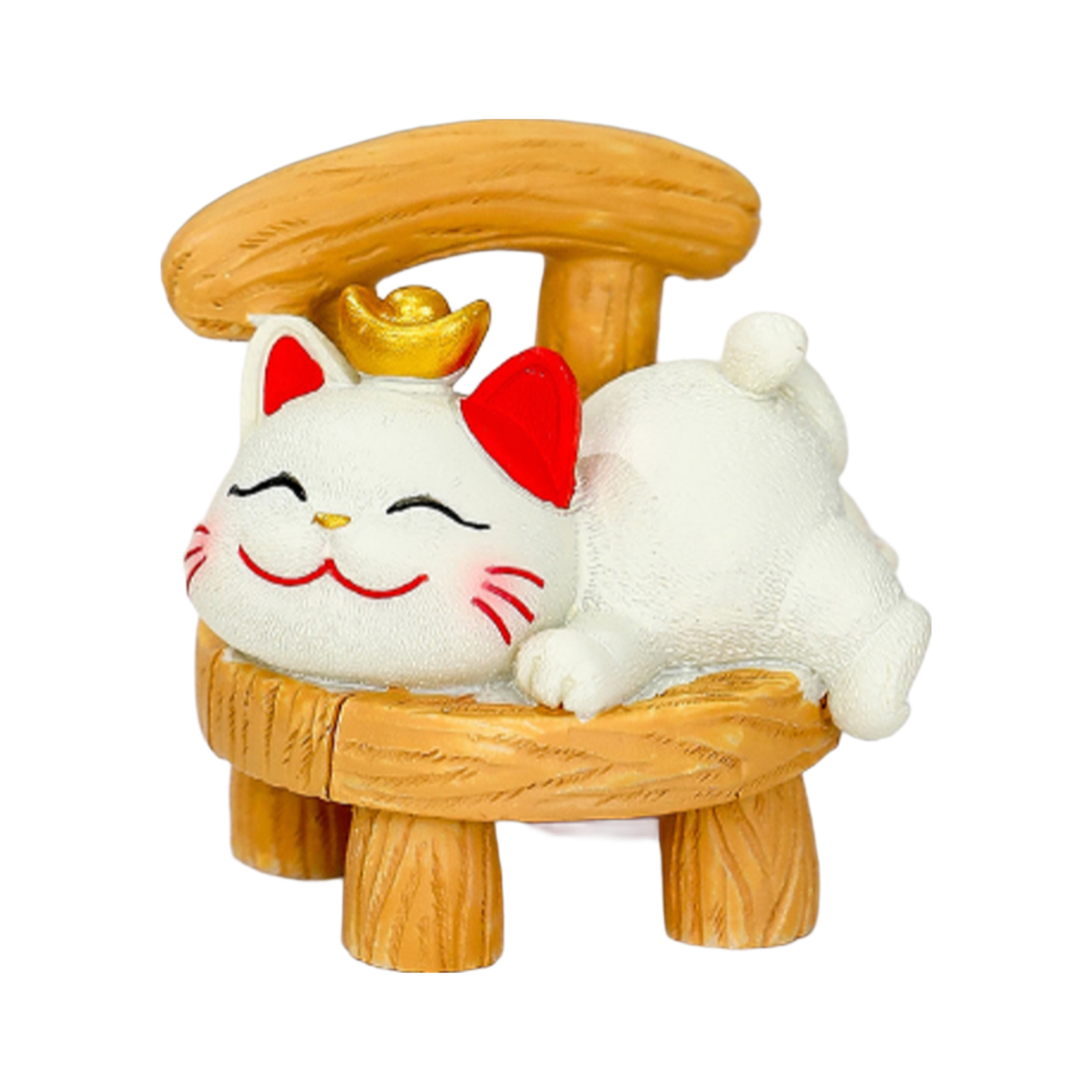 Fortune Cat Xian Le 4.8x4.5x5.3cm 1pc