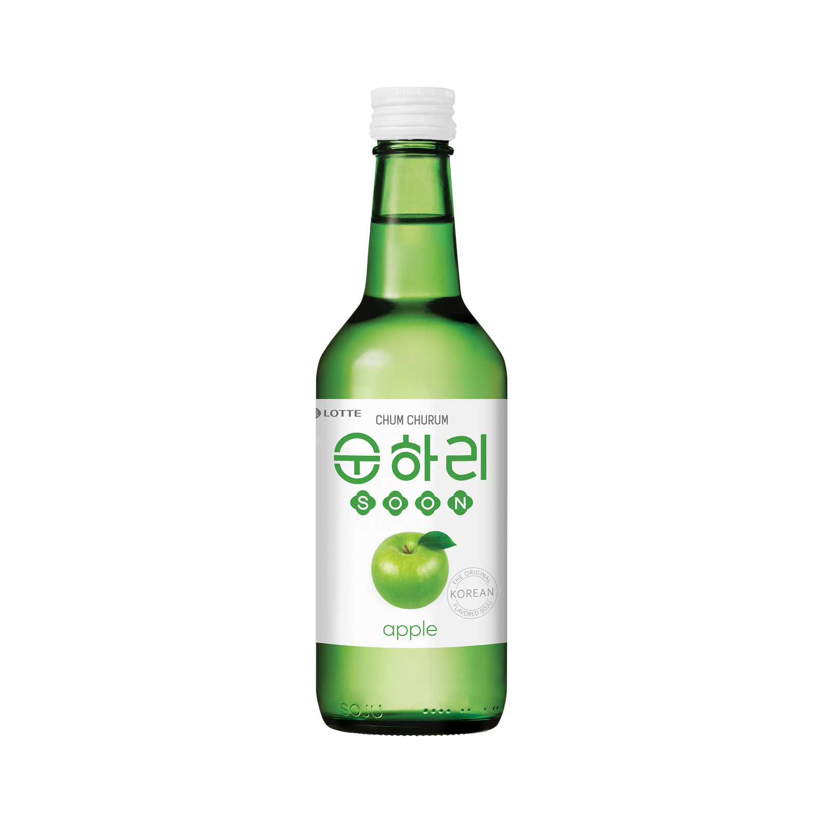 Soju Apple Flavour 12% Alc 350gr/350ml