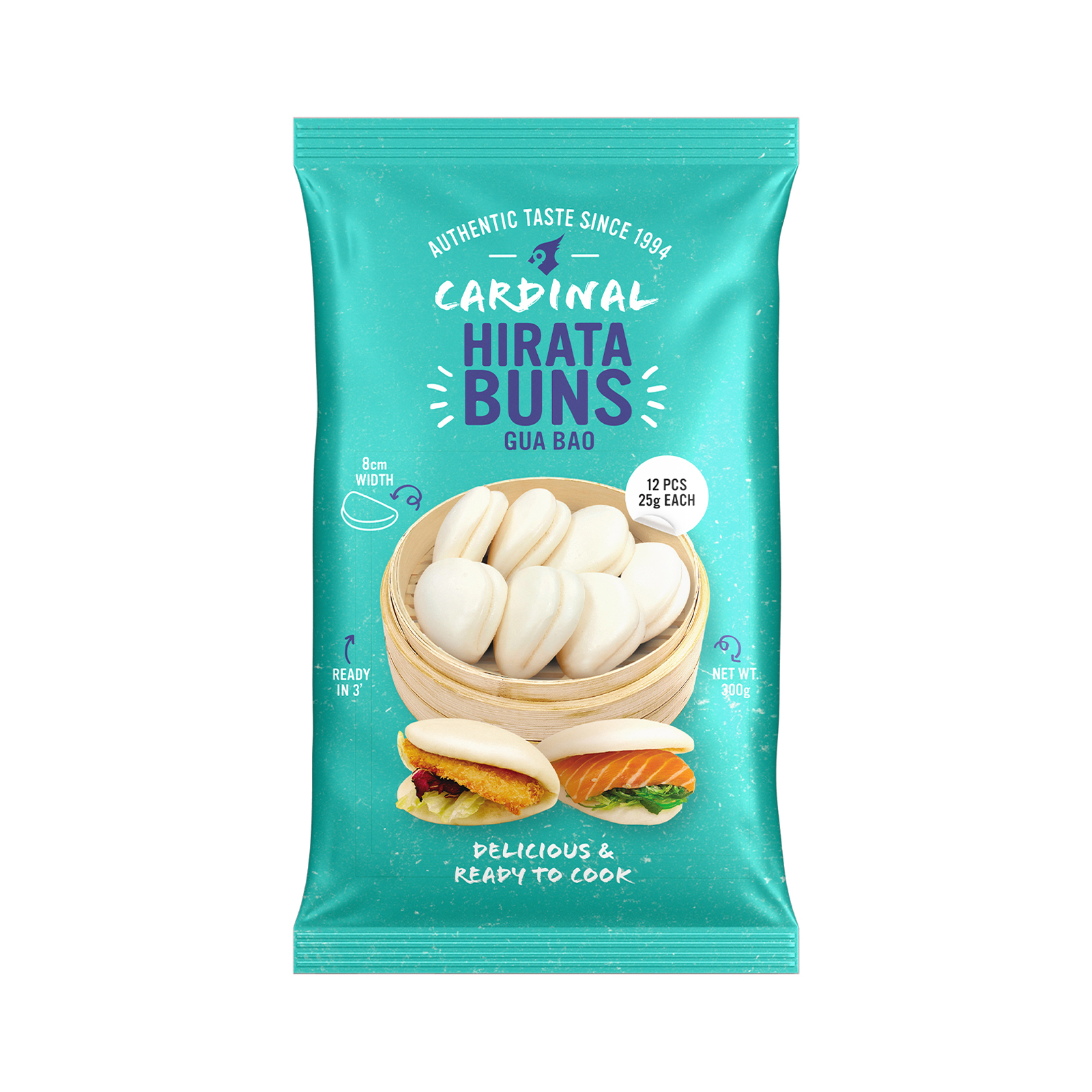 Hirata Bao Bun (Gua Bao) Pastry  12x25gr 300gr