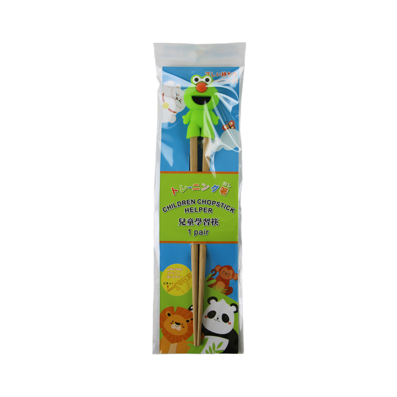 Chopstick Helper For Children Green Frog 18cm (1pr) 1pc