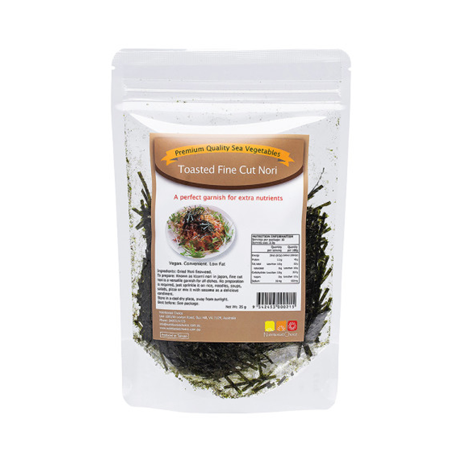 Toasted Fine Cut Nori  35 Sht 1pc