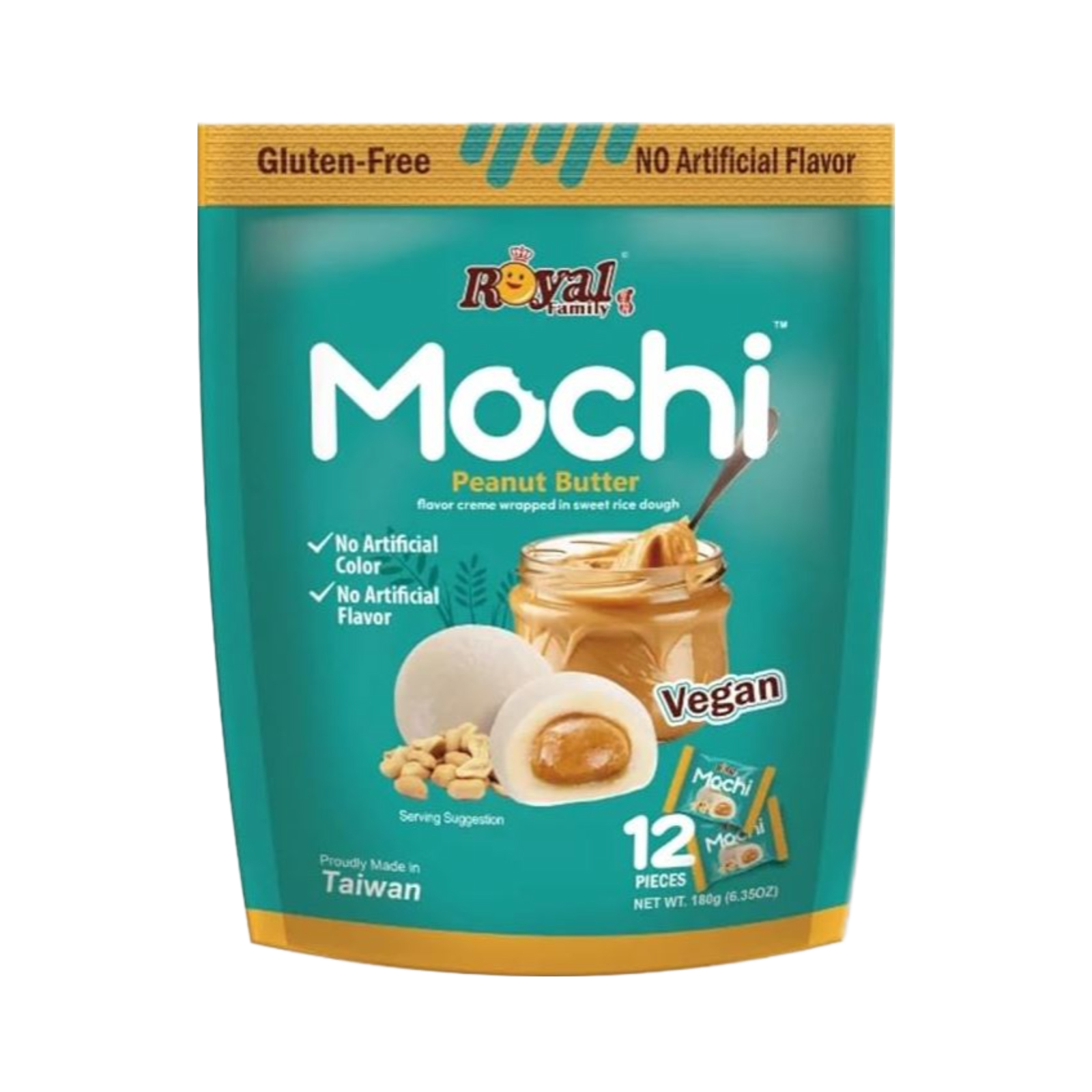 Peanut Butter Mochi  12 Pcs 180gr