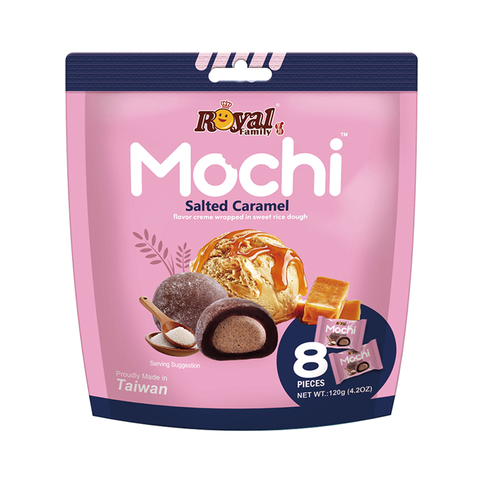 Salted Caramel Mochi  12 Pcs 180gr