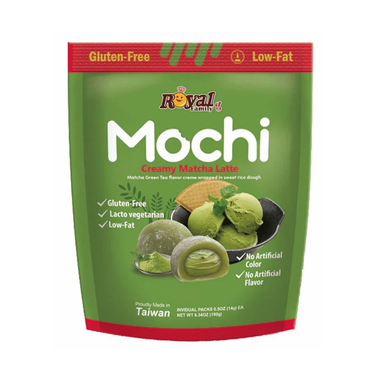 Matcha Latte Mochi  12 Pcs 180gr
