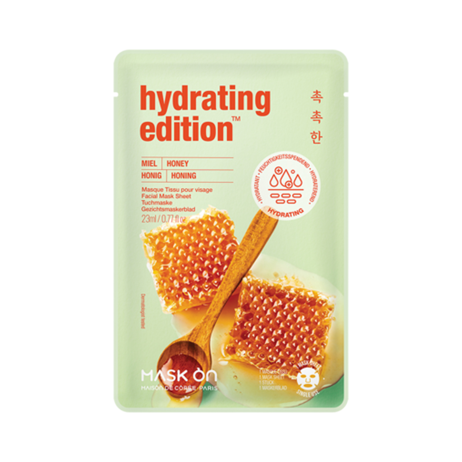Hydrating Facial Mask Sheet With Honey   1pc