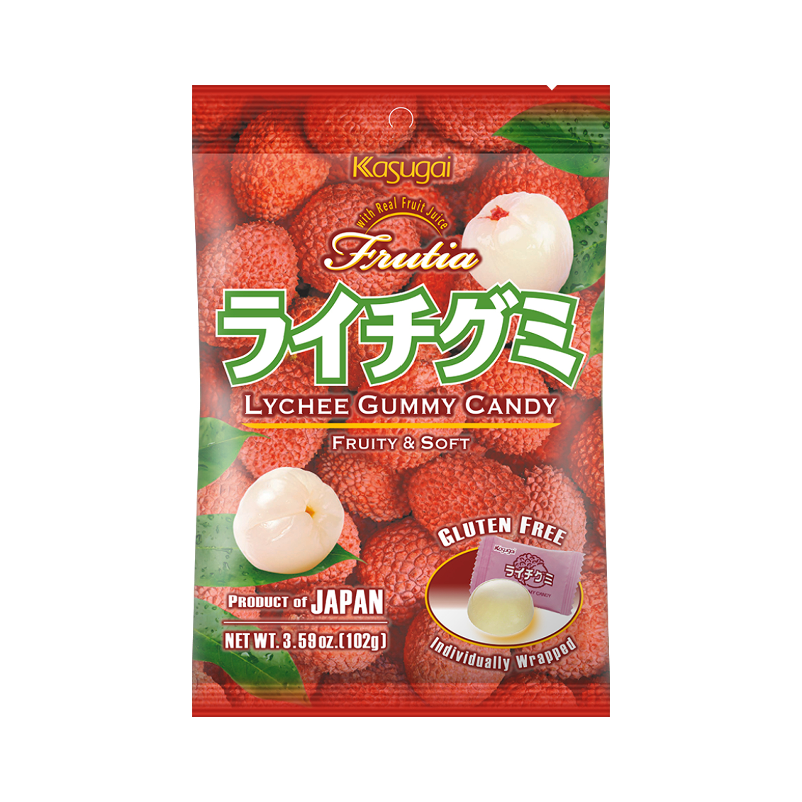 Frutia Gummy Candy Lychee 102gr