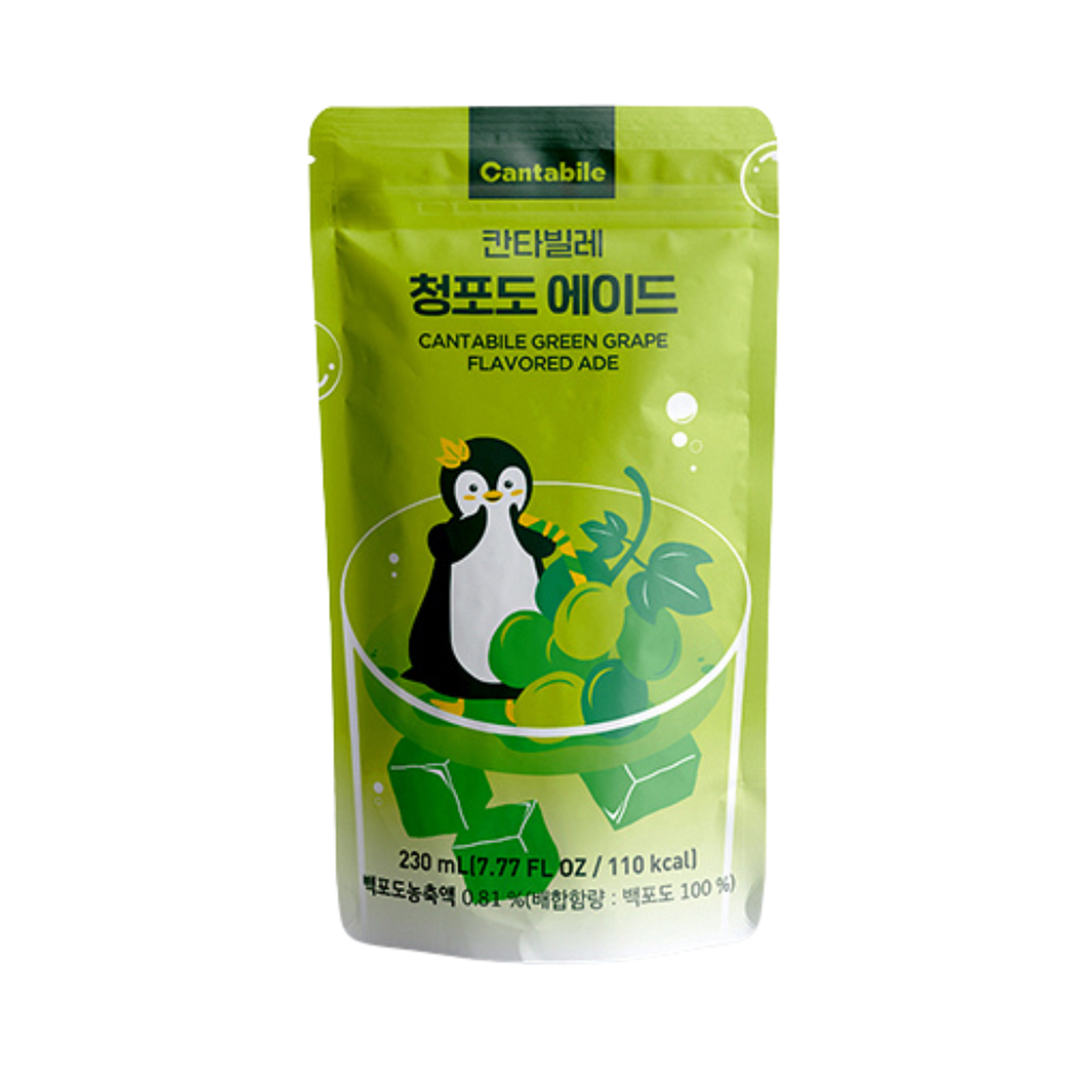 Ade Drink Green Grape Flavor  230gr/230ml