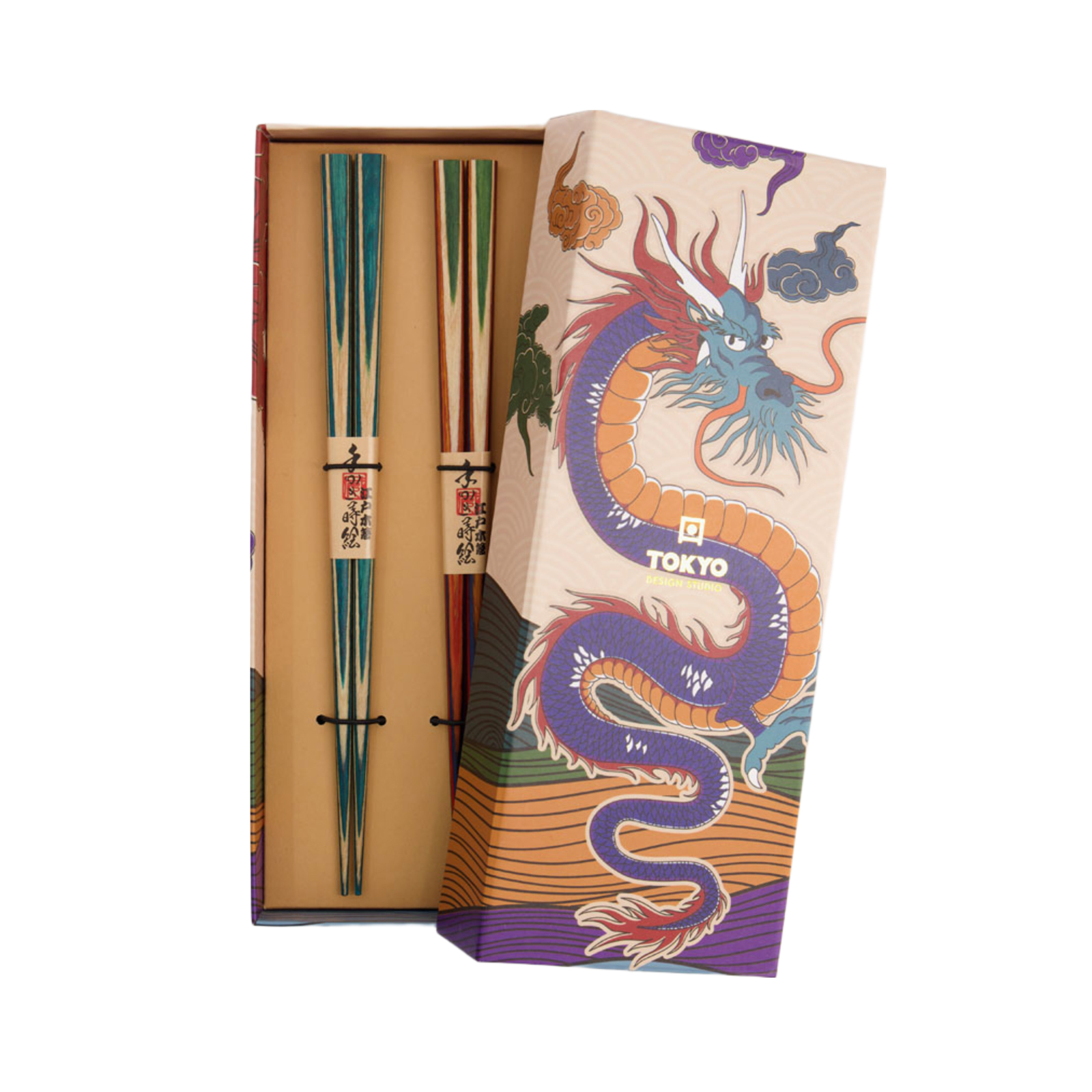 Chopstick Giftset/2 Dragon  1set