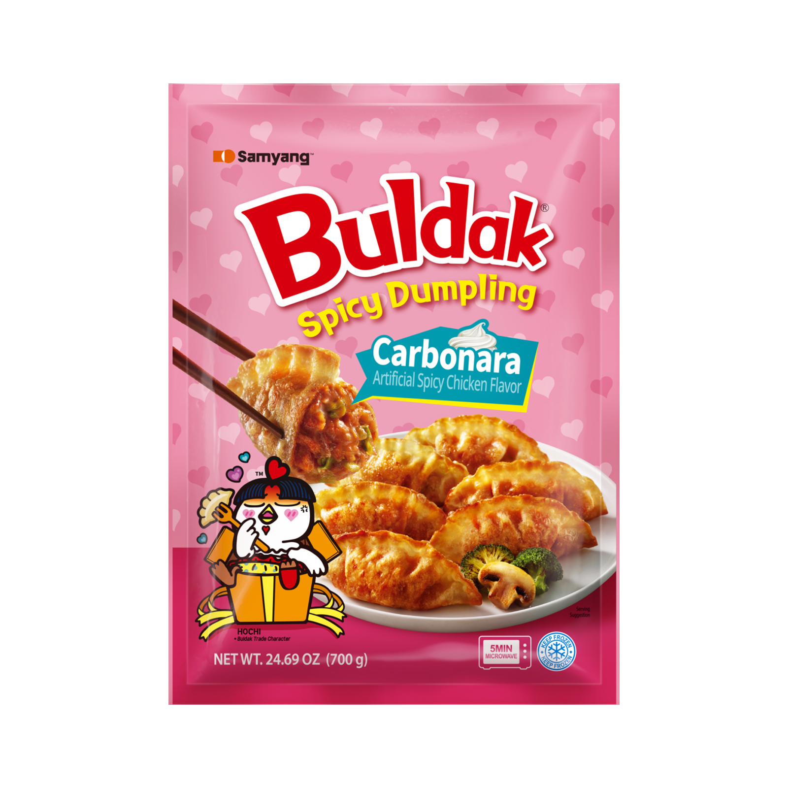 Buldak Dumpling Carbonara Hot Chicken Flavor  700gr